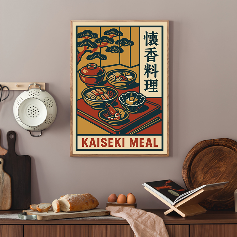 ملصق طعام ياباني بأسلوب عتيق،  - مراجعة Japanese Lifestyle And Traditions وسعره
